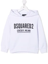 DSQUARED2 LOGO-PRINT PULLOVER HOODIE