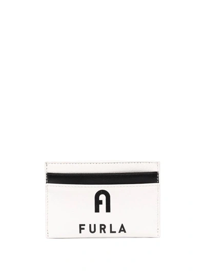 Furla Logo印花卡夹 In White