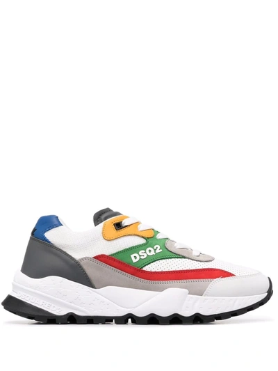 Dsquared2 Free Colourblock Low-top Sneakers In Multicolore