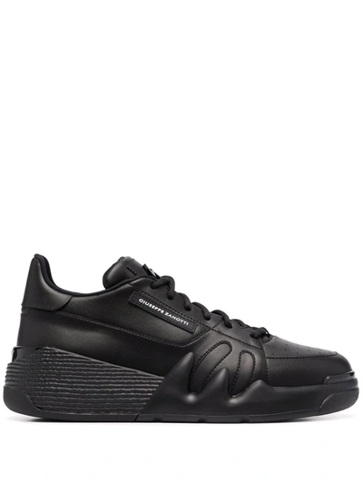 Giuseppe Zanotti Logo-patch Low Top Trainers In Black