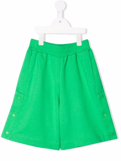 Fendi Kids' Elasticated -waist Knee-length Shorts In Green
