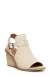 Lucky Brand Labradite Wedge Sandal In Stucco