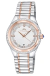 Porsamo Bleu Guilia Interchangeable Bracelet Watch, 37mm In Rose/ Silver/ White