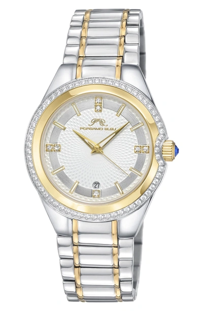 Porsamo Bleu Guilia Interchangeable Bracelet Watch, 37mm In Gold/ Silver/ White