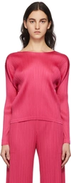 ISSEY MIYAKE PINK MONTHLY COLORS DECEMBER SWEATER