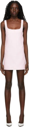 Courrèges Pink Workwear Mini Dress In Lait De Rose
