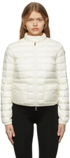 Moncler White Down Lans Short Jacket In 034 White
