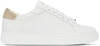 Jimmy Choo Rome Metallic-trimmed Leather Sneakers In White