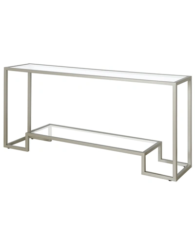 Hudson & Canal Athena 64" Console Table In Satin Nickel