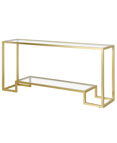 Hudson & Canal Athena 64" Console Table In Gold-tone