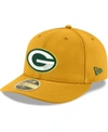 NEW ERA MEN'S GOLD GREEN BAY PACKERS OMAHA LOW PROFILE 59FIFTY FITTED TEAM HAT