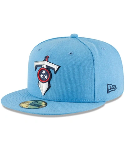New Era Men's Light Blue Tennessee Titans Omaha 59fifty Hat
