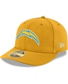 NEW ERA MEN'S NEW ERA GOLD LOS ANGELES CHARGERS OMAHA LOW PROFILE 59FIFTY FITTED TEAM HAT