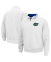 Colosseum Men's White Florida Gators Tortugas Logo Quarter-zip Pullover Jacket In White