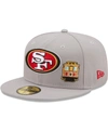 NEW ERA MEN'S GRAY SAN FRANCISCO 49ERS CITY DESCRIBE 59FIFTY FITTED HAT