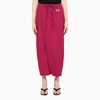 MARNI LAVENDER WRAPPED CROPPED TROUSERS