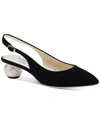 Kate Spade Women's Ruby Suede Slingback Pumps In Black