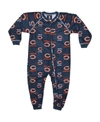 OUTERSTUFF CHICAGO BEARS UNISEX TODDLER PIPED RAGLAN FULL ZIP COVERALL