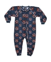 Outerstuff Chicago Bears Unisex Toddler Piped Raglan Full Zip Coverall - Navy Blue In Navy