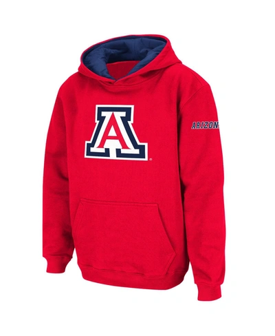 Stadium Athletic Kids' Youth Boys Cardinal Arizona Wildcats Big Logo Pullover Hoodie