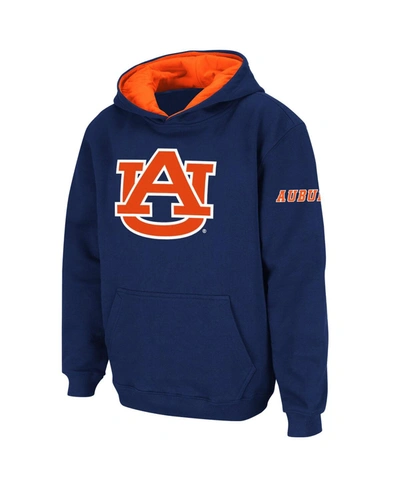 Stadium Athletic Kids' Youth Boys Navy Auburn Tigers Big Logo Pullover Hoodie