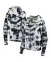 NEW ERA WOMEN'S BLACK LAS VEGAS RAIDERS TIE DYE FLEECE FULL-ZIP HOODIE