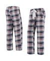 Concepts Sport Women's Navy, Red New England Patriots Accolade Flannel Pants In Navy/red
