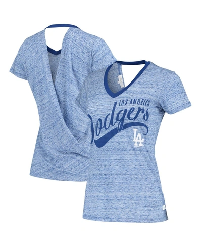 Touché Women's Royal Los Angeles Dodgers Hail Mary V-neck Back Wrap T-shirt