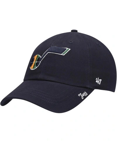 47 Brand Women's Navy Utah Jazz Miata Clean Up Logo Adjustable Hat