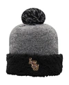 Top Of The World Women's Black Lsu Tigers Snug Cuffed Knit Hat With Pom In Black