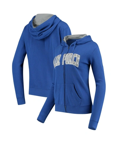 Colosseum Women's Stadium Athletic Royal Air Force Falcons Arched Name Full-zip Hoodie