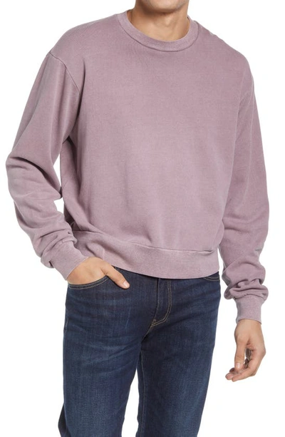 John Elliott Purple Oversized Crewneck Sweatshirt In Rosa