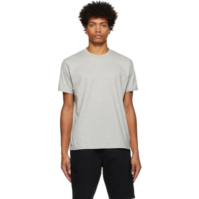 Sunspel Rivera' Midweight Cotton Crewneck T-shirt In Grey