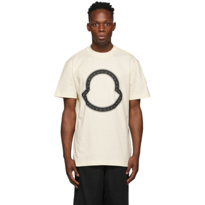 Moncler Short Sleeves Hollow Logo T-shirt In White