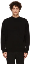 ISSEY MIYAKE BLACK SMOOTH KNIT SWEATER