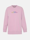 Stella Mccartney Purple High Frequency Gel Logo Sweatshirt In Violet
