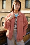 Bdg Recycled Corduroy Harrington Jacket In Coral
