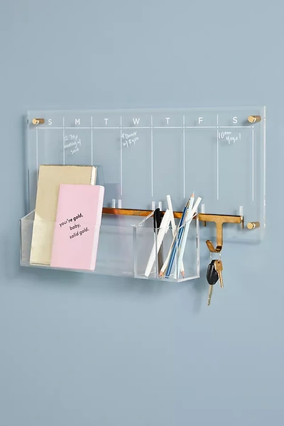 Russell + Hazel Acrylic Wall Calendar Desk Set In Clear