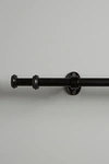 Anthropologie Adjustable Double Curtain Rod In Black