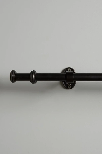 Anthropologie Adjustable Double Curtain Rod In Black