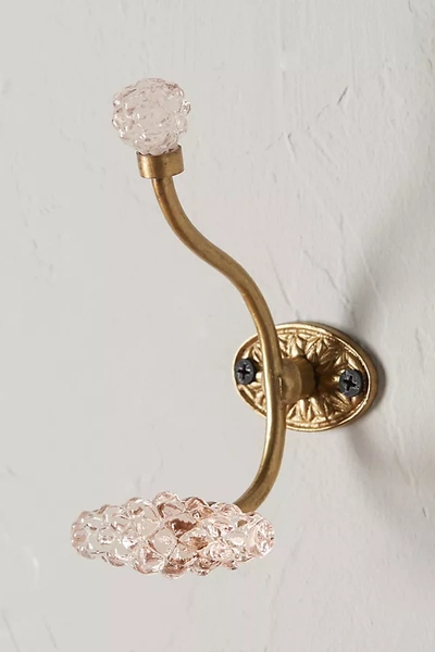 Anthropologie Glass Etoile Hook In Pink