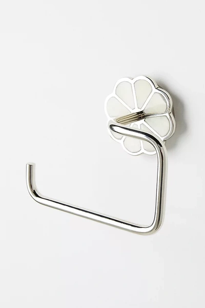 Anthropologie Botanist Toilet Paper Holder In White