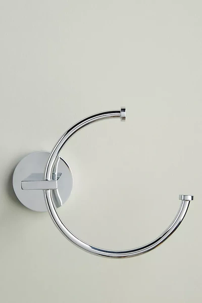 Anthropologie Bridgette Towel Ring In Silver