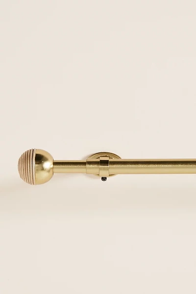 Anthropologie Cole Curtain Rod In Brown