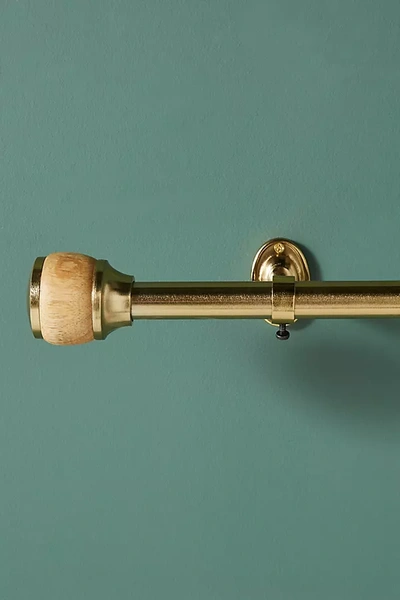 Anthropologie Clifton Curtain Rod In Brown