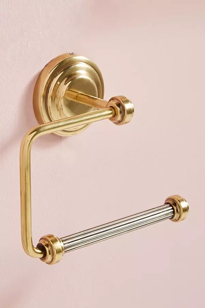 Anthropologie Sylvie Toilet Paper Holder In Brown