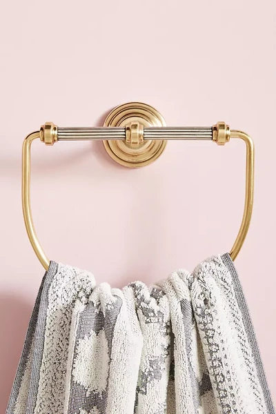 Anthropologie Sylvie Towel Ring In Brown