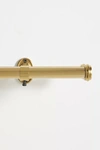 Anthropologie Adjustable Double Curtain Rod In Gold