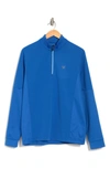 Callaway Golf Ottoman Tech Fleece 1/4 Zip Pullover In Magnetic Blue