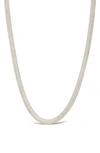 Sterling Forever Bronx Chain Necklace In Silver